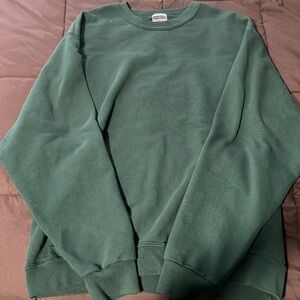 Green crew sweater